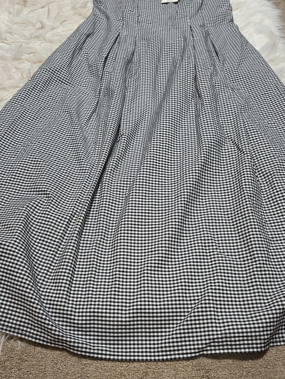NWT A New Day Gingham Corset Midi Dress-Small - Picture 8 of 12